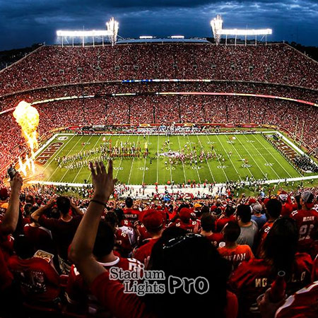 Arrowhead Stadium lighting layout