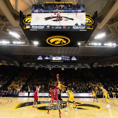 Carver-Hawkeye Arena lights