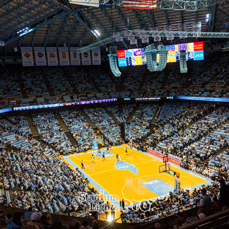 Dean E. Smith Center lighting design