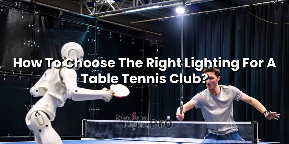 How To Choose The Right Lighting For A Table Tennis Club?