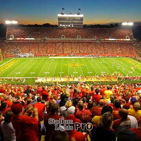 Jack Trice Stadium lighting installation