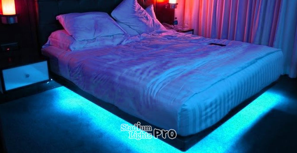 LED light under the bed