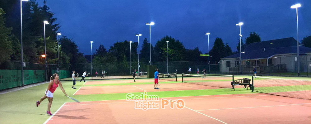 LED lighting requirement of tennis court