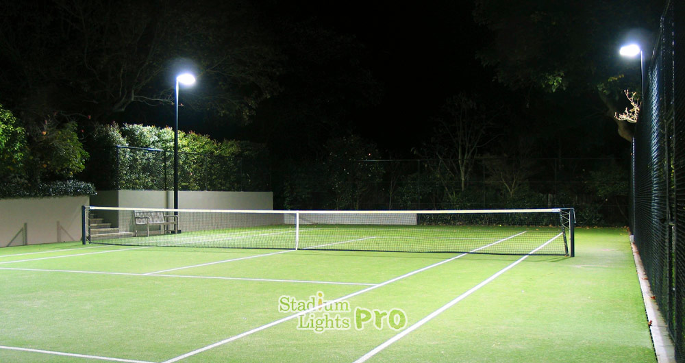 LED tennis lights are used