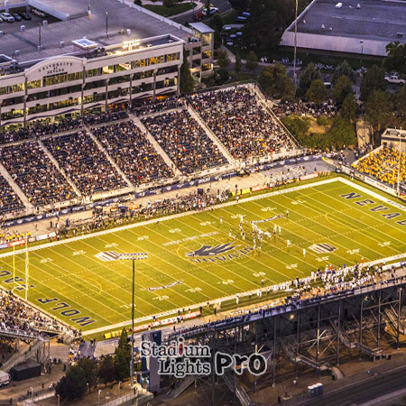 Mackay Stadium lighting layout