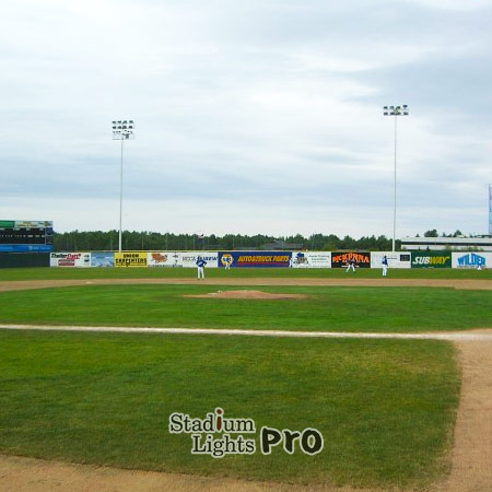 Mulcahy Stadium lighting and poles