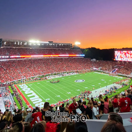 Sanford Stadium lighting system