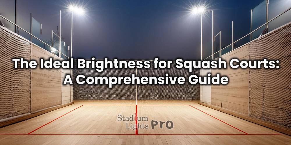 The Ideal Brightness for Squash Courts