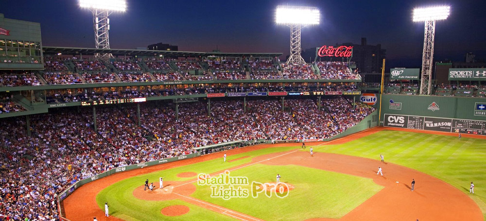 baseball stadium using metal halide lights