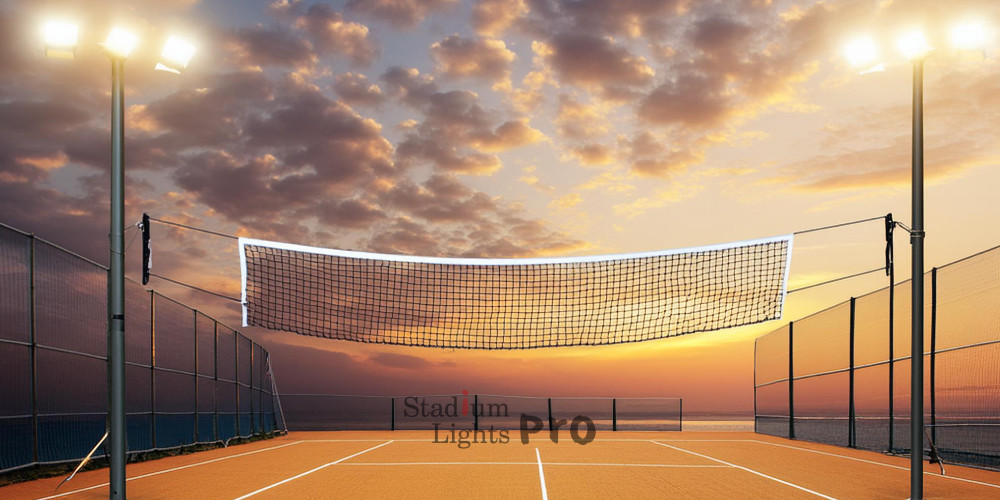cost of solar lights of volleyball court