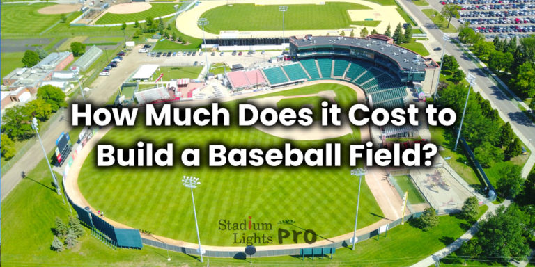 cost to build a standard baseball field