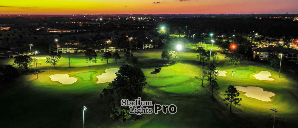 golf course lighting layout example