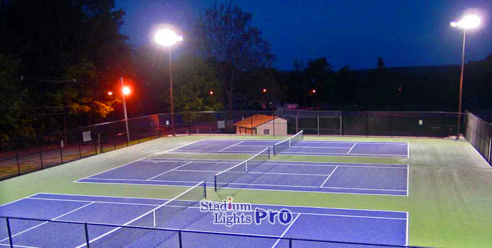 high pressure sodium lights in tennis court