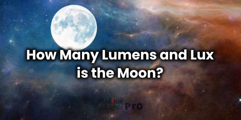 how many lumen and lux is the moon