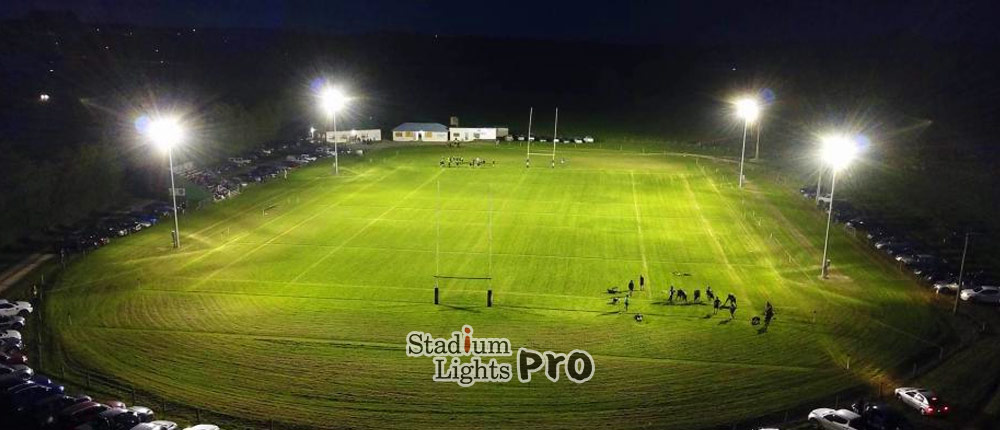 how many rugby field lights needed