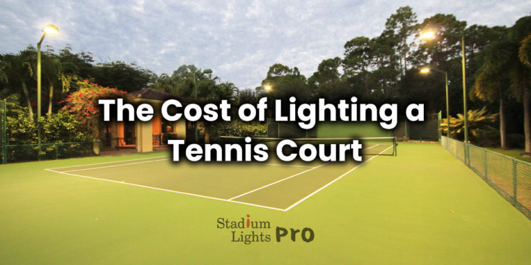 how much does it cost to light a tennis court