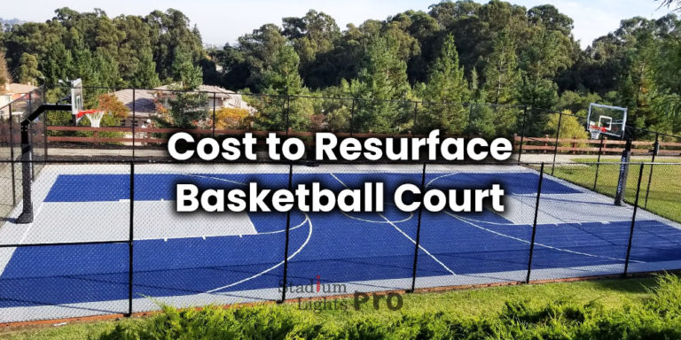how much does it cost to resurface basketball court