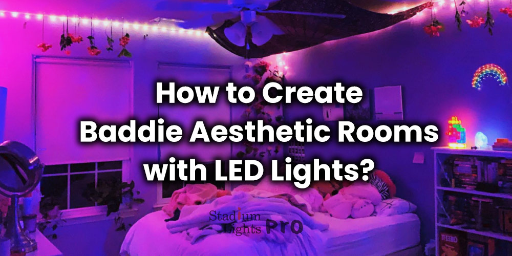 how to create baddie aesthetic rooms style with LED lights