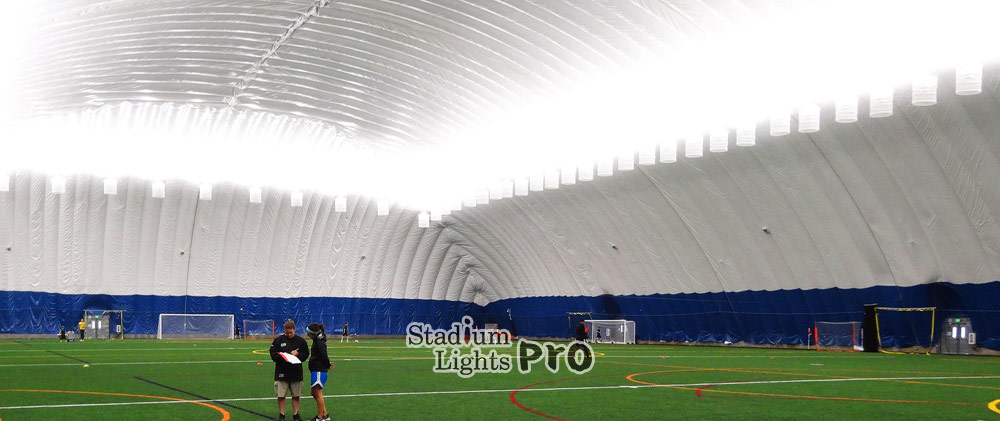 install the indoor sports dome light in specific angle