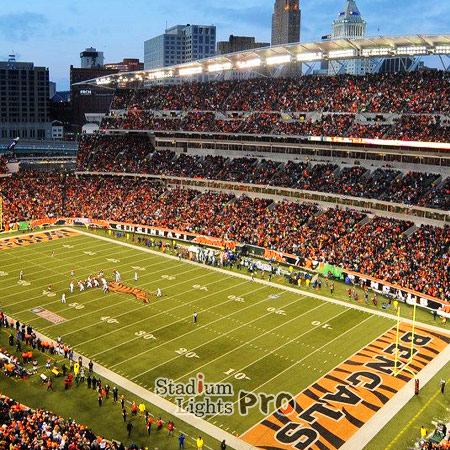 lighting design in Paul Brown Stadium