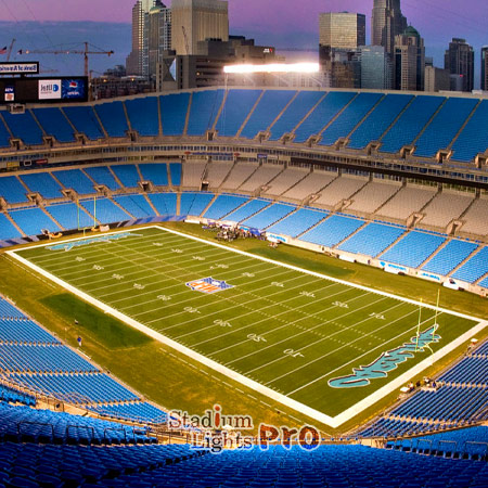 lighting of Bank of America Stadium