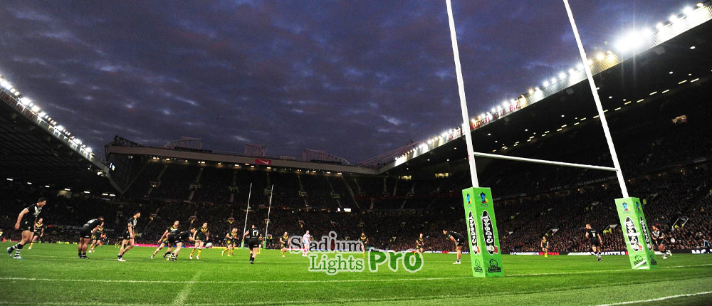 lighting standards of rugby field and stadium