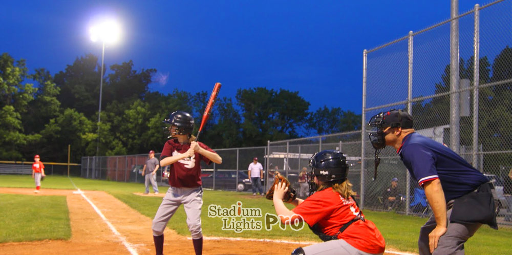 lighting system for little league baseball field