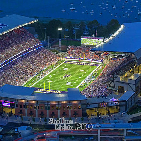 lighting system of Husky Stadium