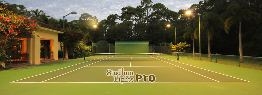 sufficient lighting for tennis court