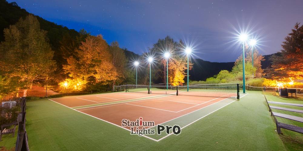 types of tennis court light