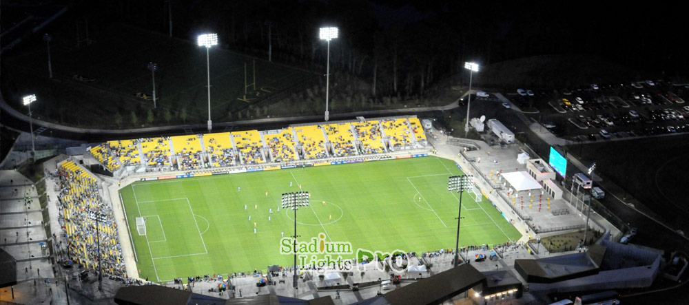 using LED to light the football stadium